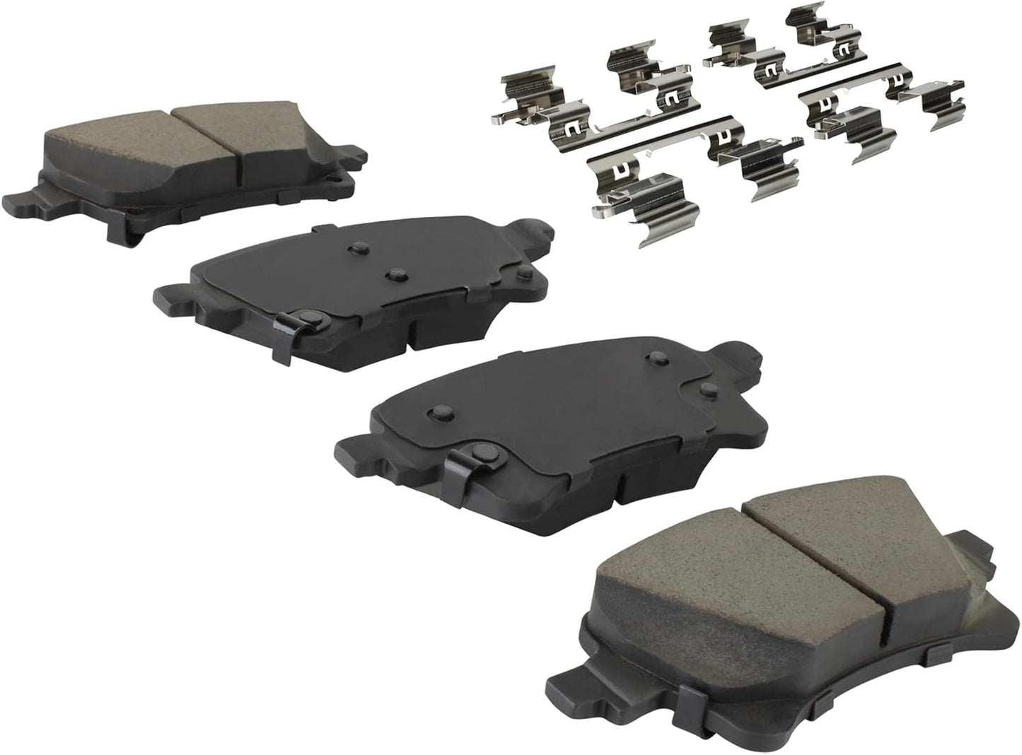 Premium Ceramic Rear Brake Pads (1001-2233C) Compatible with Jeep Gladiator 2020-2024, Jeep Wrangler 2020-2024