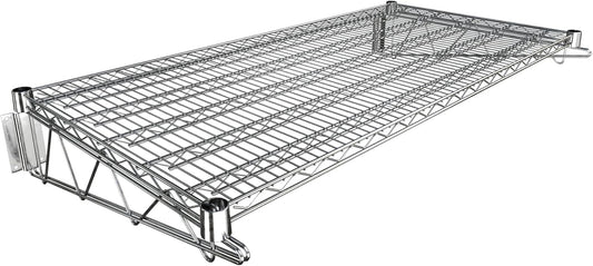 24" x 48" Chrome Wire Wall Mount Shelf