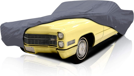 DaShield Ultimum Series Car Cover for Cadillac DeVille 1965-1984 Coupe/Hardtop & Convertible All Weather Protection Semi Custom Fit Dust, Sun, Snow, Rain Protection Indoor Outdoor