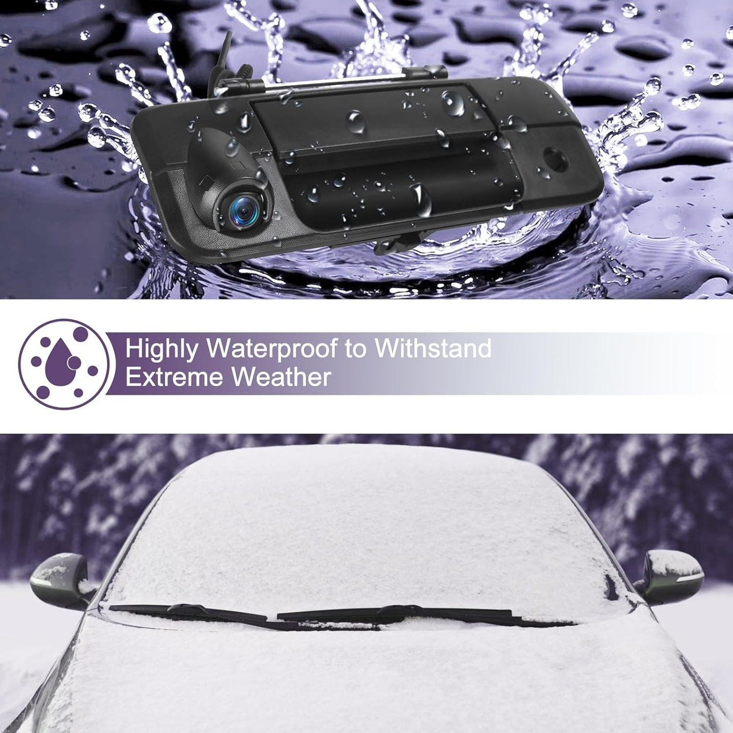 69090-0C051 Rear View Back up Camera Compatible with Toyota Tundra 2007 2008 2009 2010 2011 2012 2013 4.0L V6 / 4.6L 4.7L 5.7L V8 Backup Camera Replace# 81214 86790-34030