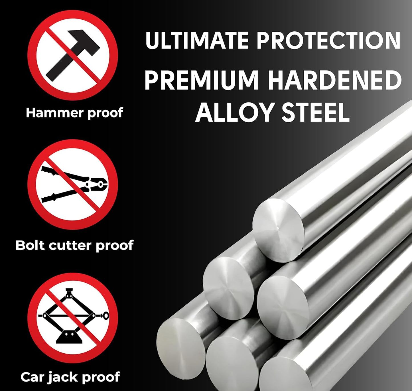 Foldable Combination Bike Lock | 4-Digit Anti-Theft, Heavy-Duty FortiCore™ Hardened Alloy Steel Bicycle Lock for E-Bikes, Scooters & Motorcycles | Compact, Portable & Secure