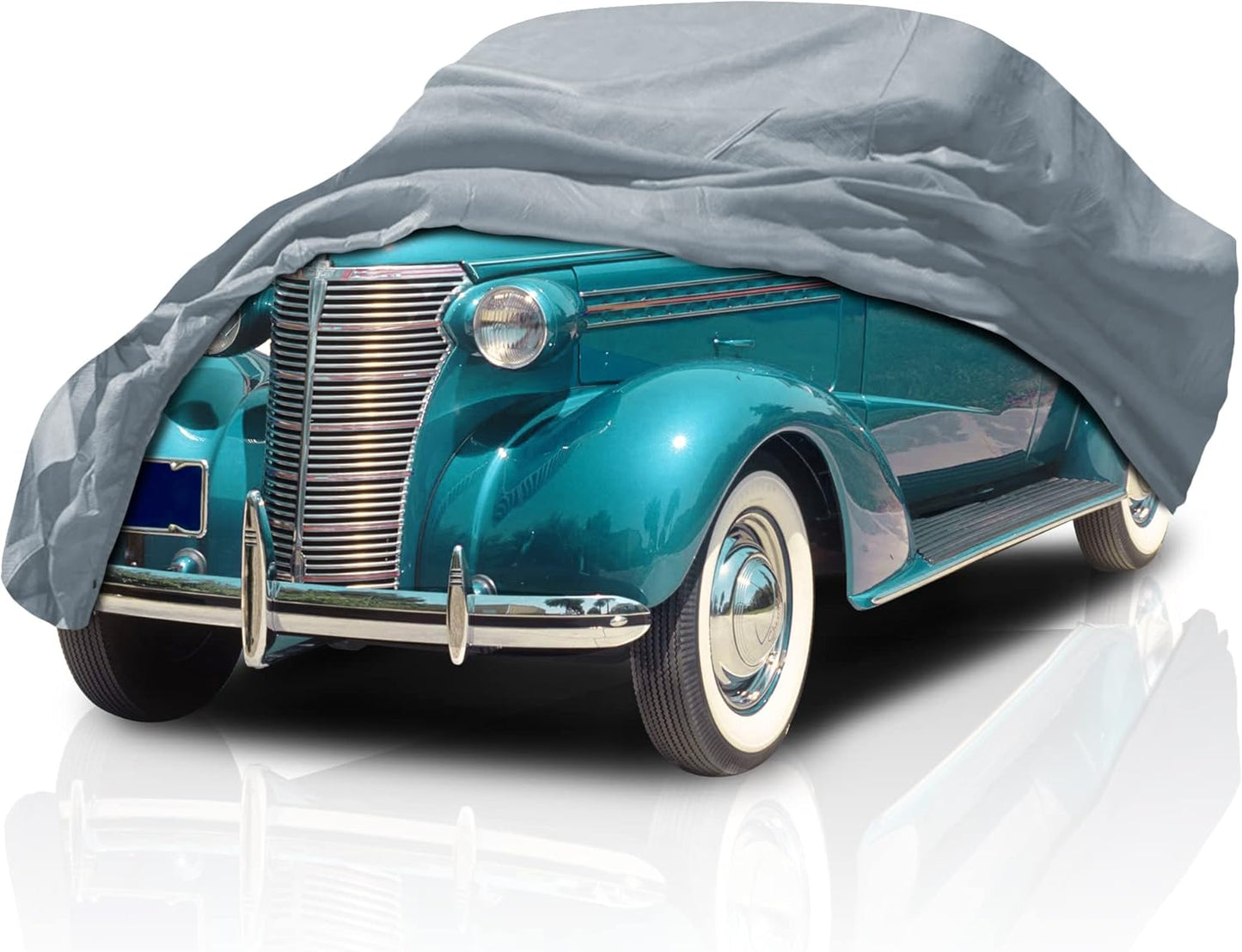 5 Layer Car Cover for Cadillac Series 60 Special 1936-1939, Semi Custom Fit Full Coverage Pollution, Dust, Sun, Snow, Rain, Hail All Weather Protection, Breathable
