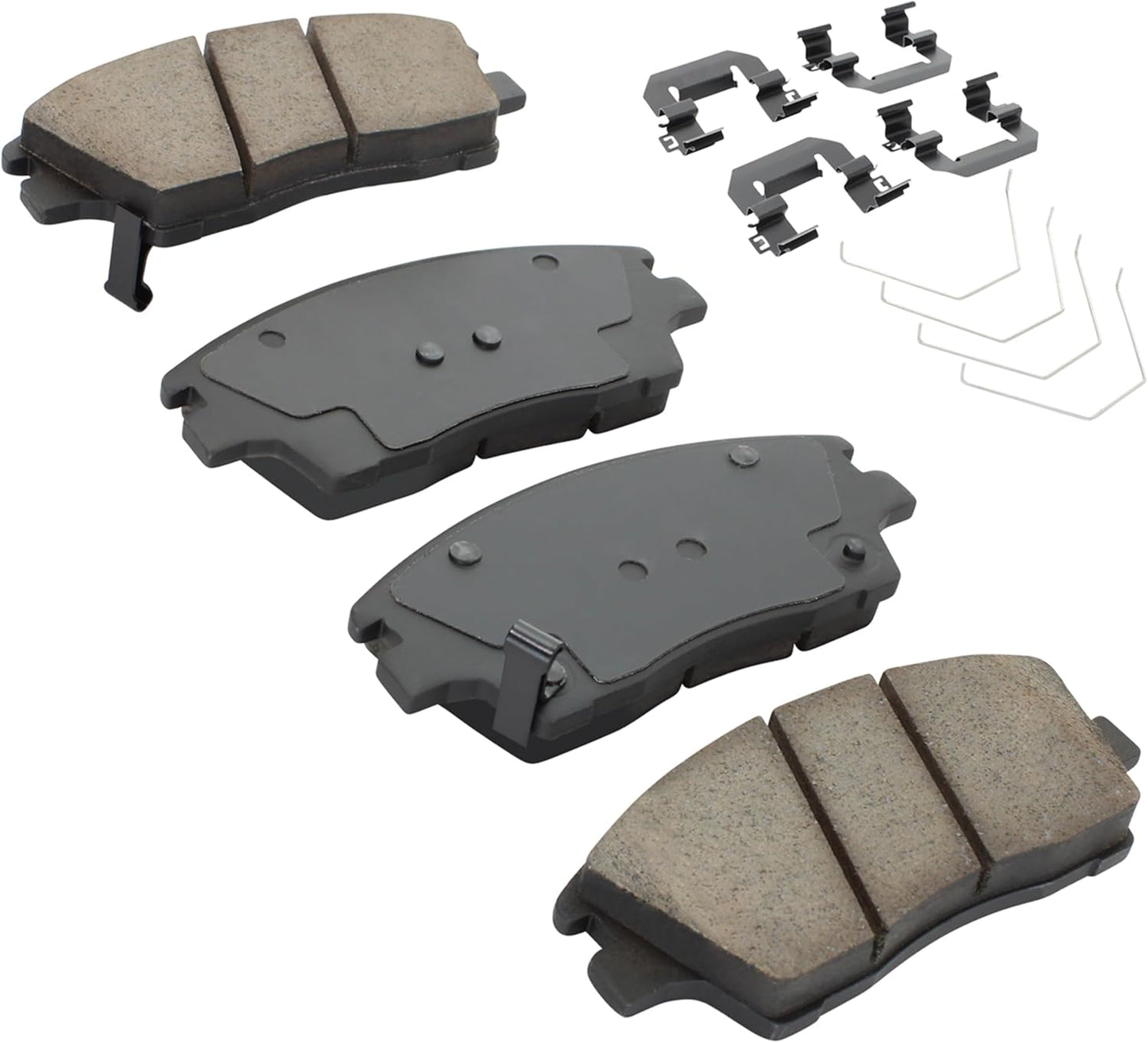Premium Ceramic Front Brake Pads (1001-1847C) Compatible with Hyundai Elantra 2017-2020, Hyundai Tucson 2016-2021, Kia Sportage 2017-2022