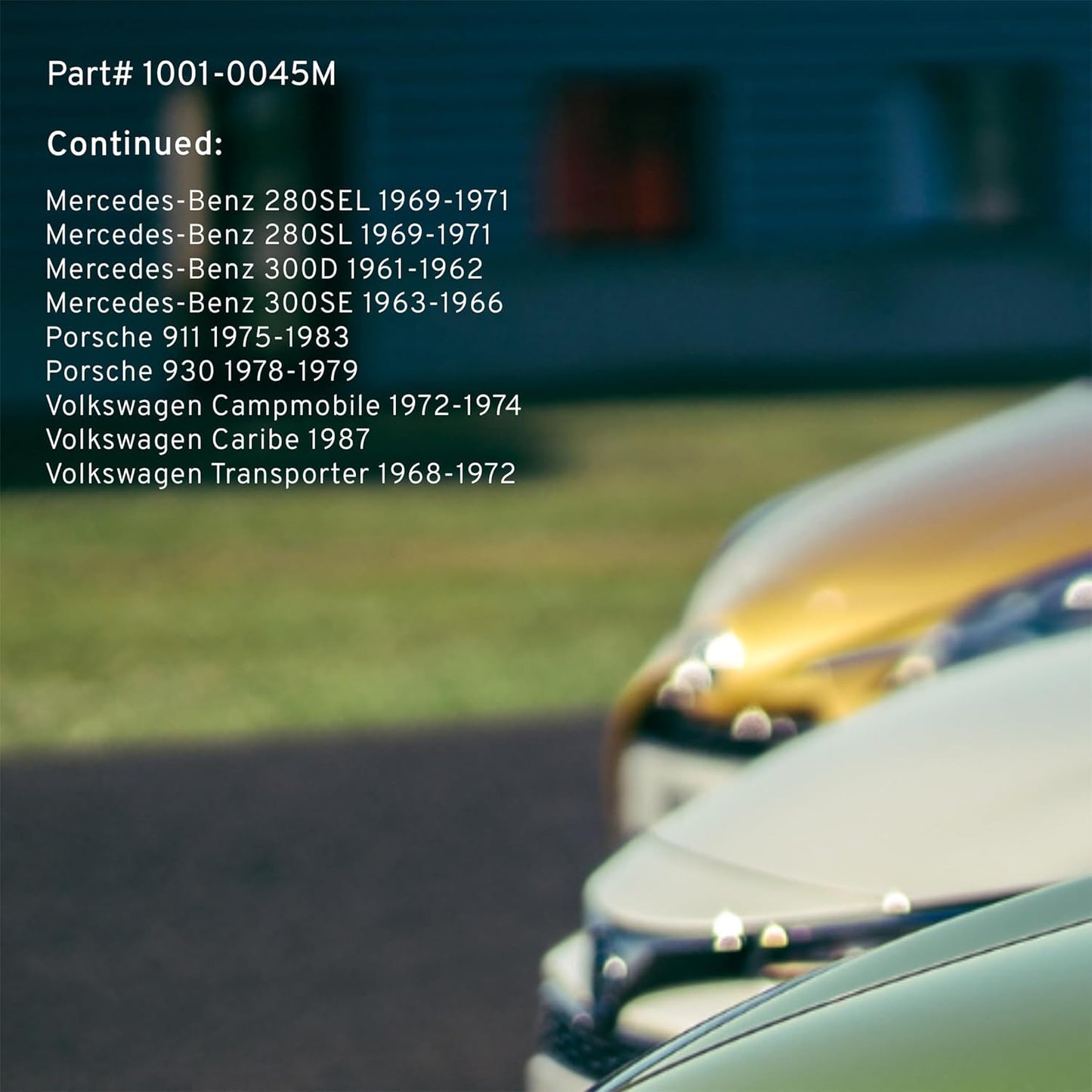 Premium Semi-Metallic Front Brake Pads (1001-0045M) Compatible with 1961-1994 Alfa Romeo/BMW/Mercedes-Benz/Porsche/Volkswagen (220SE/230/230SL/250/250C/250S/250SE/300D/300SE/911/930)