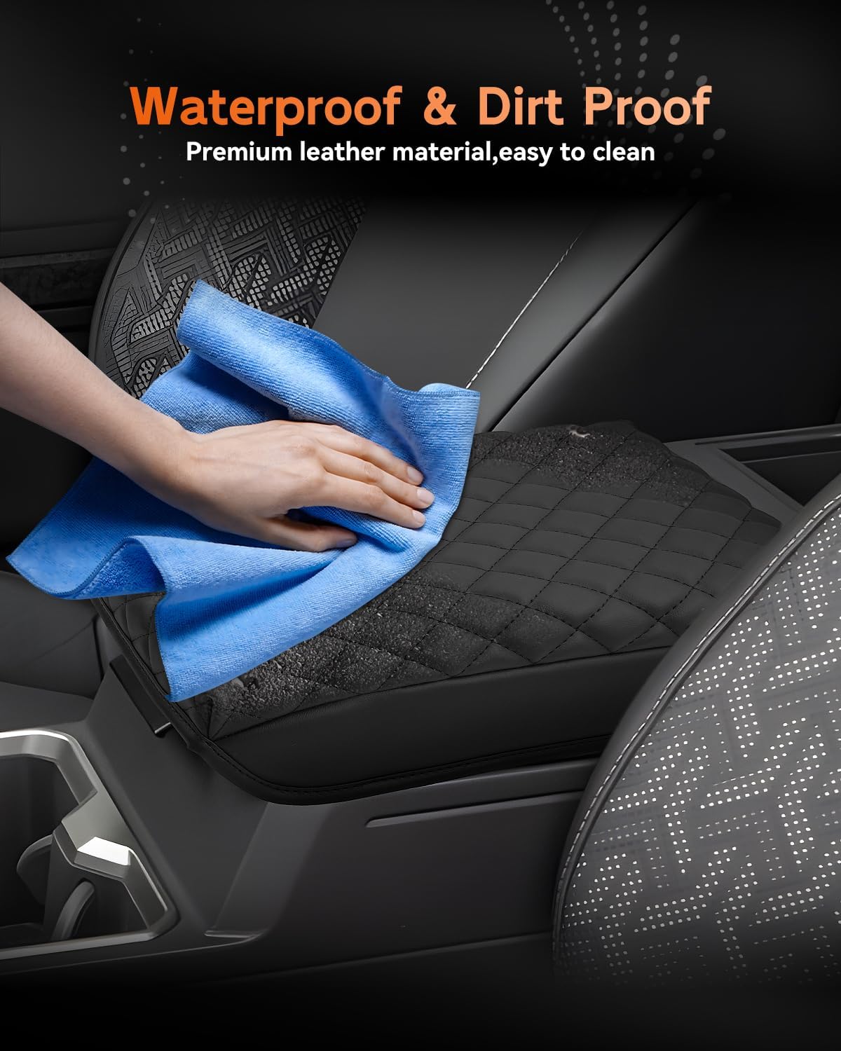 CDEFG for 2024 2025 Toyota Tacoma Center Console Cover Armrest Box Cover for Tacoma (SR, SR5, TRD PreRunner, TRD Sport, TRD Off-Road, Limited) Accessories Console Arm Rest Protector