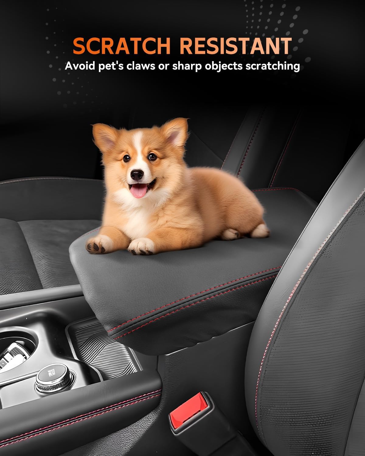 CDEFG for 2025 Ford Explorer Center Console Cover Armrest Box Cover for Explorer 2020 2021 2022 2023 2024 2025 Accessories Console Arm Rest Protector