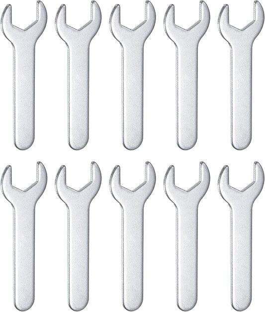 HARFINGTON 10pcs Small Wrench 13x70x2mm Metric U-Shaped Single Open Ended Spanner Super Thin Flat Head Galvanizing Wrench for Automotive Repair Furniture Assembly