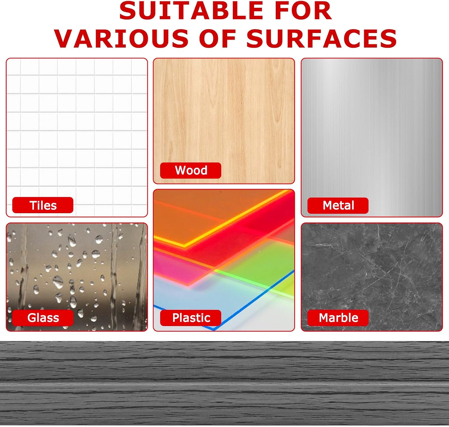 Flexible Wall Corner Protector Moulding Trim Peel and Stick Wall Corner Guards Edge Protector Self Adhesive Molding Trim Strip for Edge Ceiling (Deep Gray Wood Grain, 1.6 in x 40 Ft)