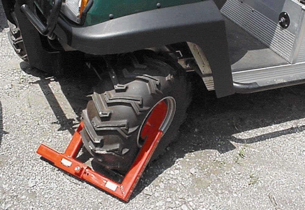 Equipment Lock Heavy Duty Wheel Lock - Powder Coated Steel Car Boot - Trailer Wheel Lock, Anti Theft Tire Boot for Wheels up to 20-1/2" Wide (Keyed Differently)