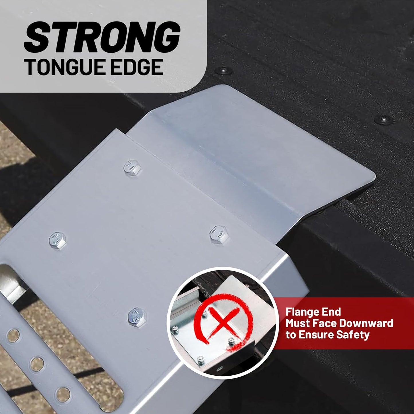 Rockland 84" x10" Steel Truck Ramps, 1000 LBS Capacity, Portable Trailer Ramps for Motorcycles, Ebikes, Dirtbikes and ATVs, Heavy Duty Loading Ramps Ideal for Trailer Pickup Truck, 2 Pcs