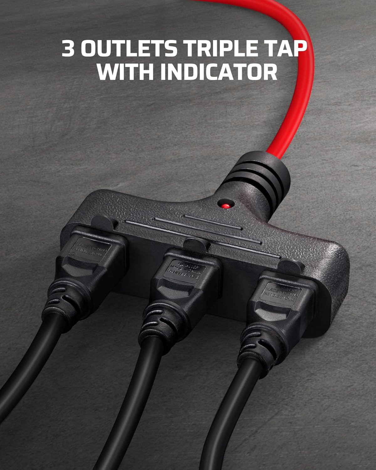 DEWENWILS 30FT Extension Cord Reel, 16/3 Gauge SJTW Power Cord, Retractable Cord Reel with 3 Outlets, Ceiling/Wall Mount for Garage, Workshop, 10A Circuit Breaker, Metal Plate, UL Listed, Red