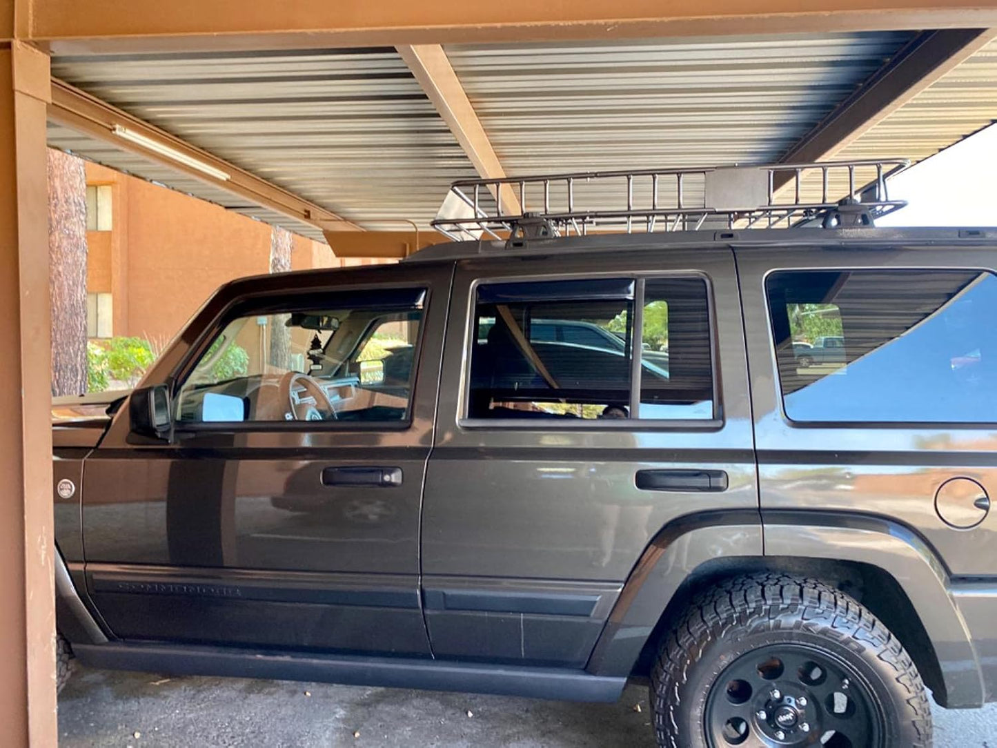 Side Window Deflector Visor Rain Guard,in-Channel Style Shatterproof Dark Smoke,4pcs Window Shades fit for 2006-2010 Jeep Commander 194117