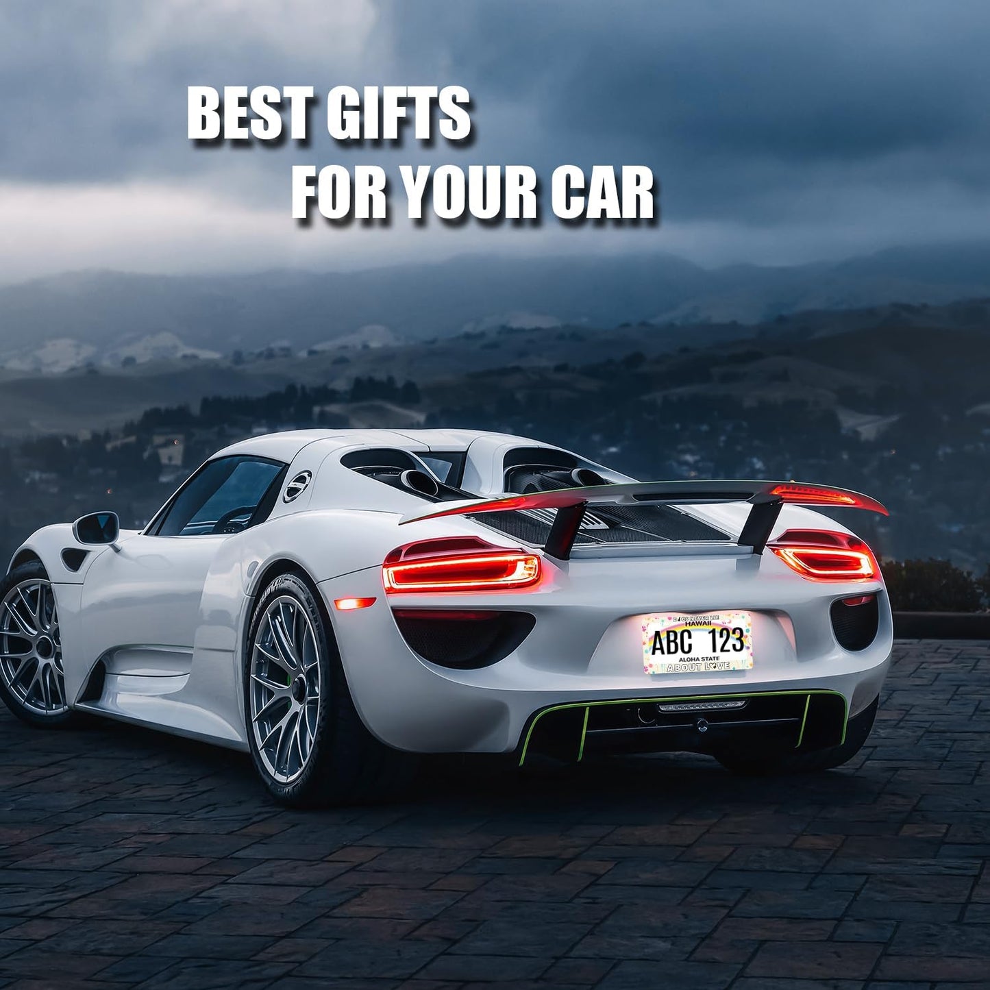 Dog License Plate Frame Dogs Never Lie About Love License Plate Stainless Steel Colorful Animal Car Accessory Funny License Plate Decoration Men Women Size 12.2" x 6.2" with Screws