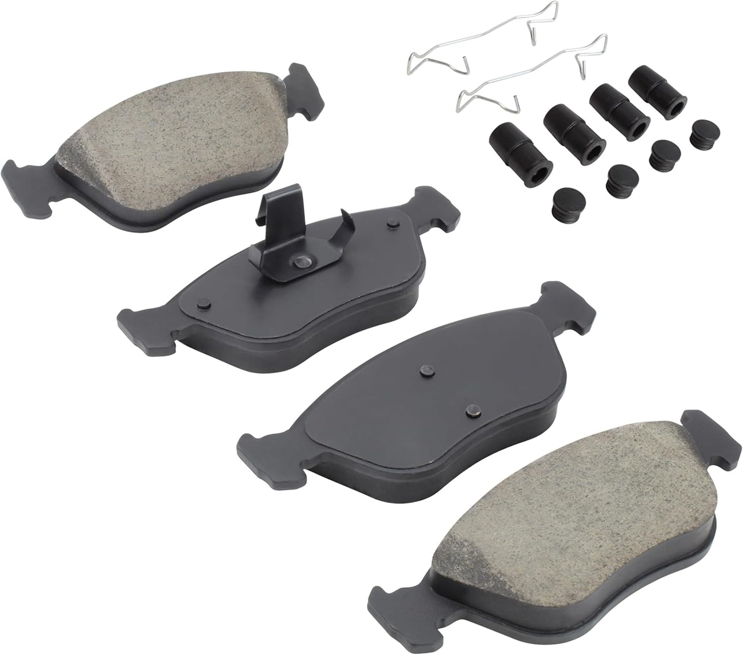 Premium Semi-Metallic Front Brake Pads (1001-0783M) Replacement for Volvo 850 1997-1993, C70 2004-1998, S70 2000-1998, V70 2000-1998