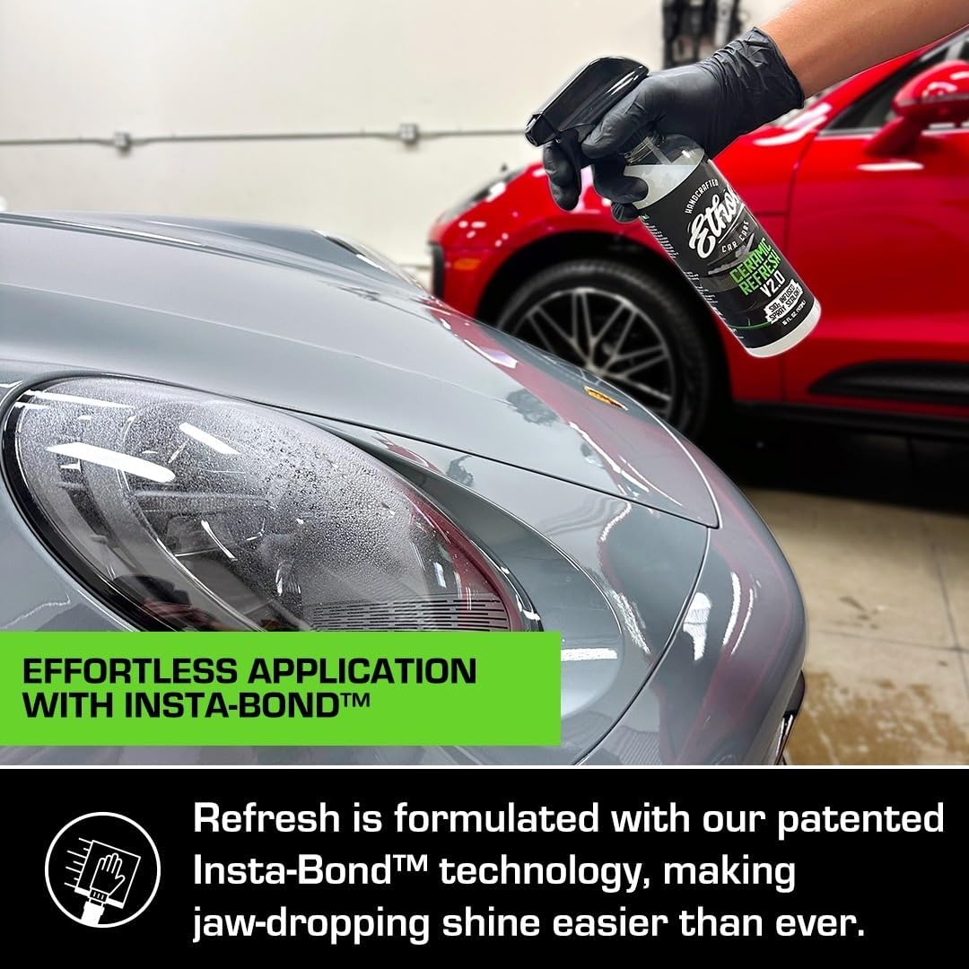 Ethos Ceramic Refresh - Ceramic Spray Sealant & Topper for Instant Gloss and 6+ Months of Protection Rejuvenates and Protects Ceramic Coatings