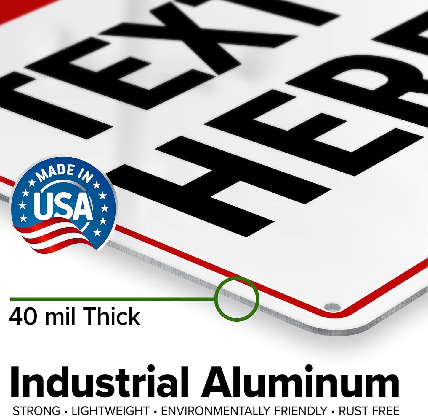 Custom Sign, Custom Sign for Business, Indoor/Outdoor use. 10x14 Inches, Rust Free .040 Aluminum, Fade Resistant, Made in USA by My Sign Center (Header)