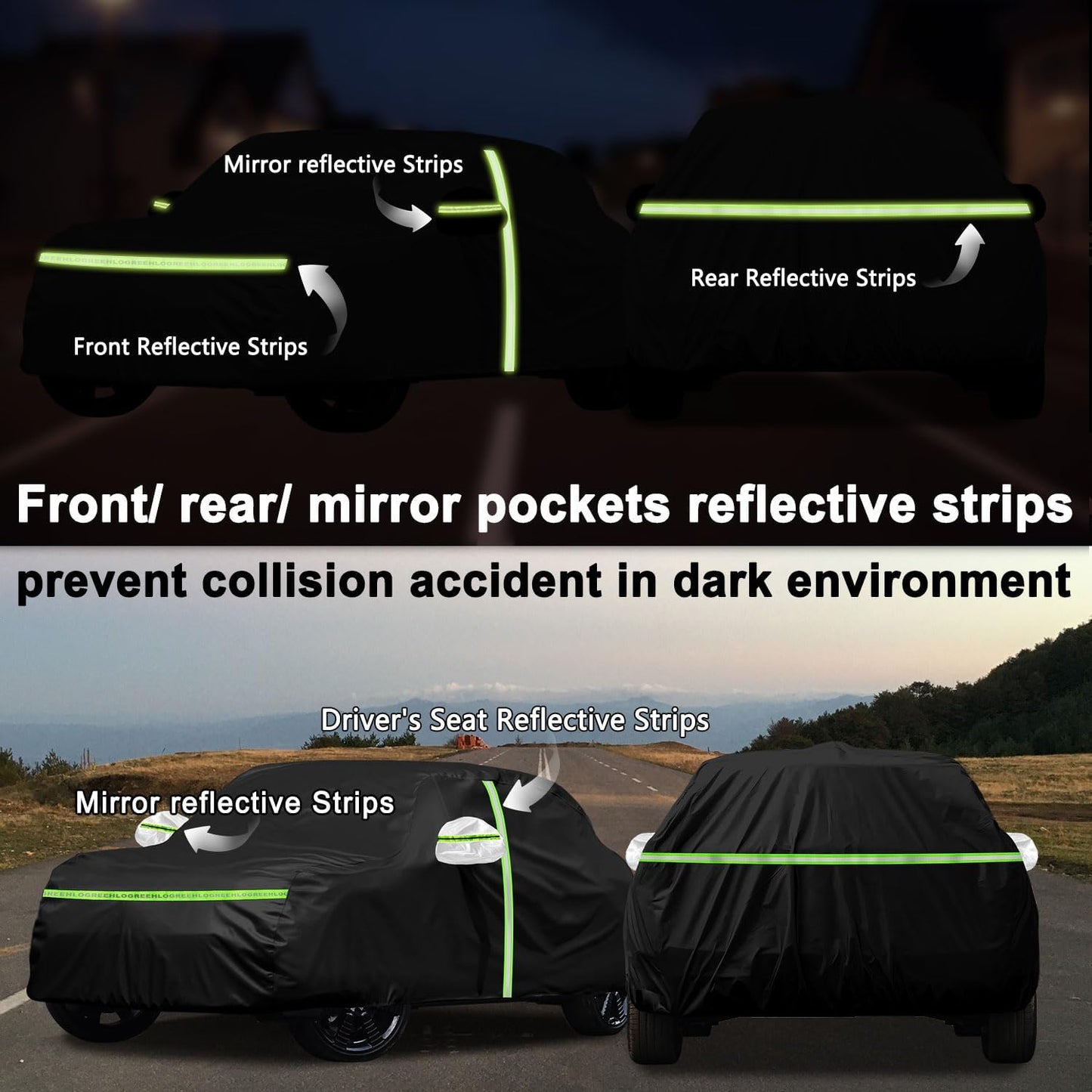 Car Cover for 2014-2025 Mini Cooper/Cooper S/Hardtop/Clubman/Countryman 4 Door,Full Exterior Car Covers for Automobile All Weather Waterproof Heavy Duty,Zipper/Cotton UV Proof Custom fit【210T Taffeta】