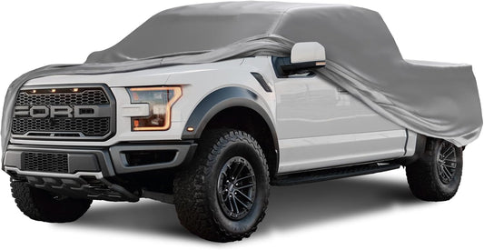 Car Covers Weatherproof Max Truck Cover & Warranty Compatible with Ford 2021-2024 F-150 SuperCab, 6.5– Outdoor Cover, Prevents Theft with Cable Lock