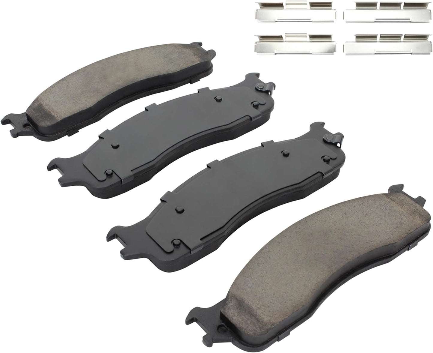 Premium Ceramic Front Brake Pads (1001-0965C) Compatible with Dodge Ram 1500 2006-2008, Dodge Ram 2500 2003-2008, Dodge Ram 3500 2003-2008, Dodge Ram 4000 2005-2007