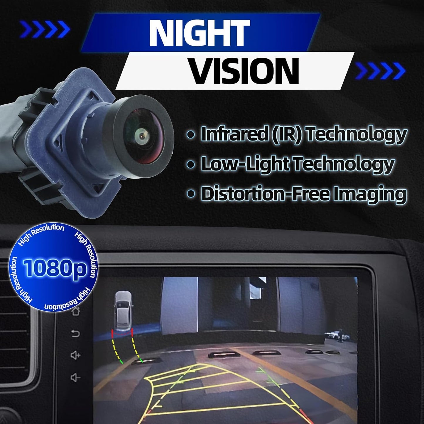 MITZONE Rear View Backup Camera Compatible with 2012 2013 2014 Ford F-150 Lincoln Mark LT BL3Z-19G490-B CL3Z-19G490-B CL3Z-19G490-C CL3Z-19G490-D AL3Z-19G490-A EL3Z-19G490-D