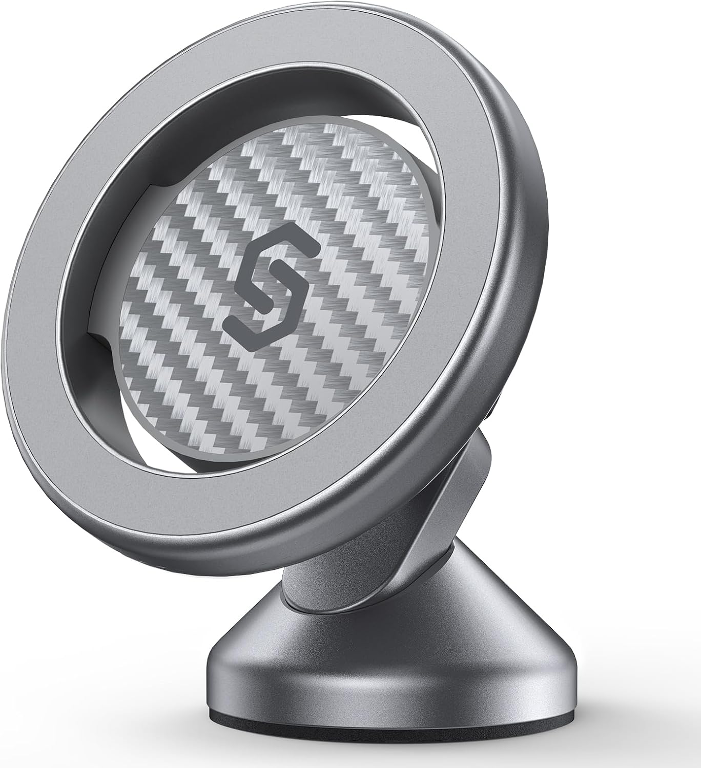 SYNCWIRE for MagSafe Car Mount - Kevlar Material Magnetic Phone Holder for Car Dash,360° Rotation Strong Magnets Car Phone Holder Compatible iPhone 16 Pro Max 15 14 13,Android MagSafe Car Accessories