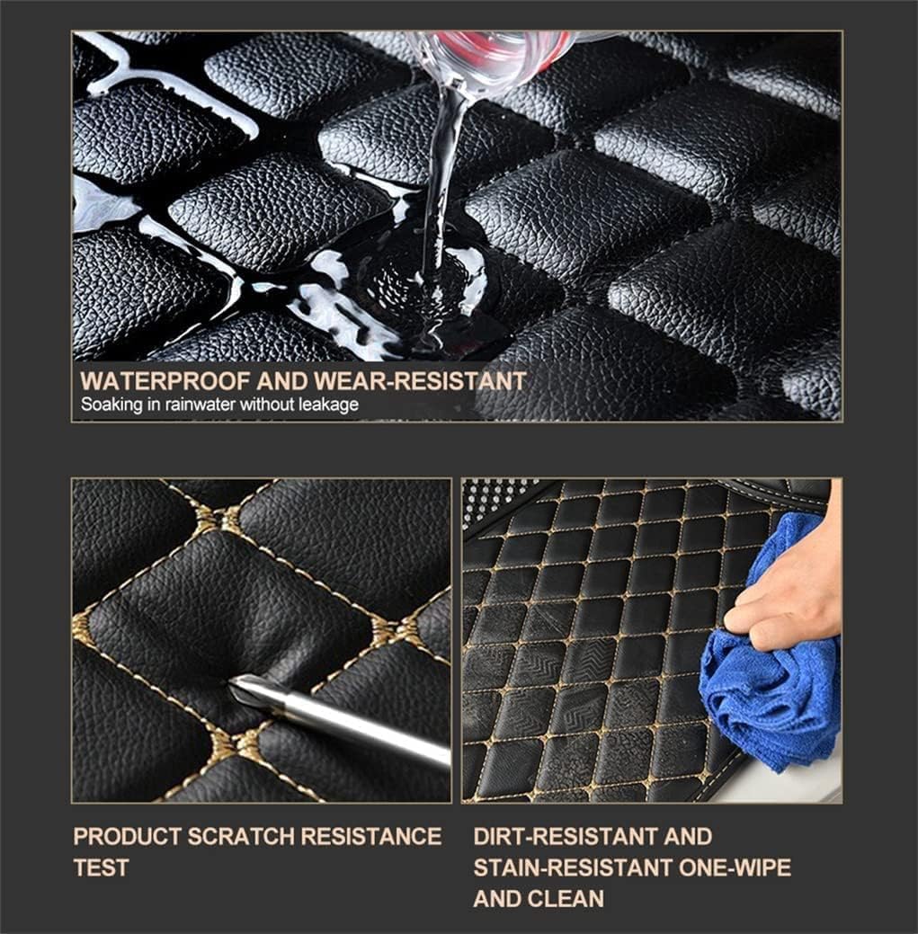 Customized Personalized Car Mats - All Weather Men's and Women's Floor mats Suitable for 99% of vehiclesPads Protection Non-Slip Leather Floor Liners (Purple)