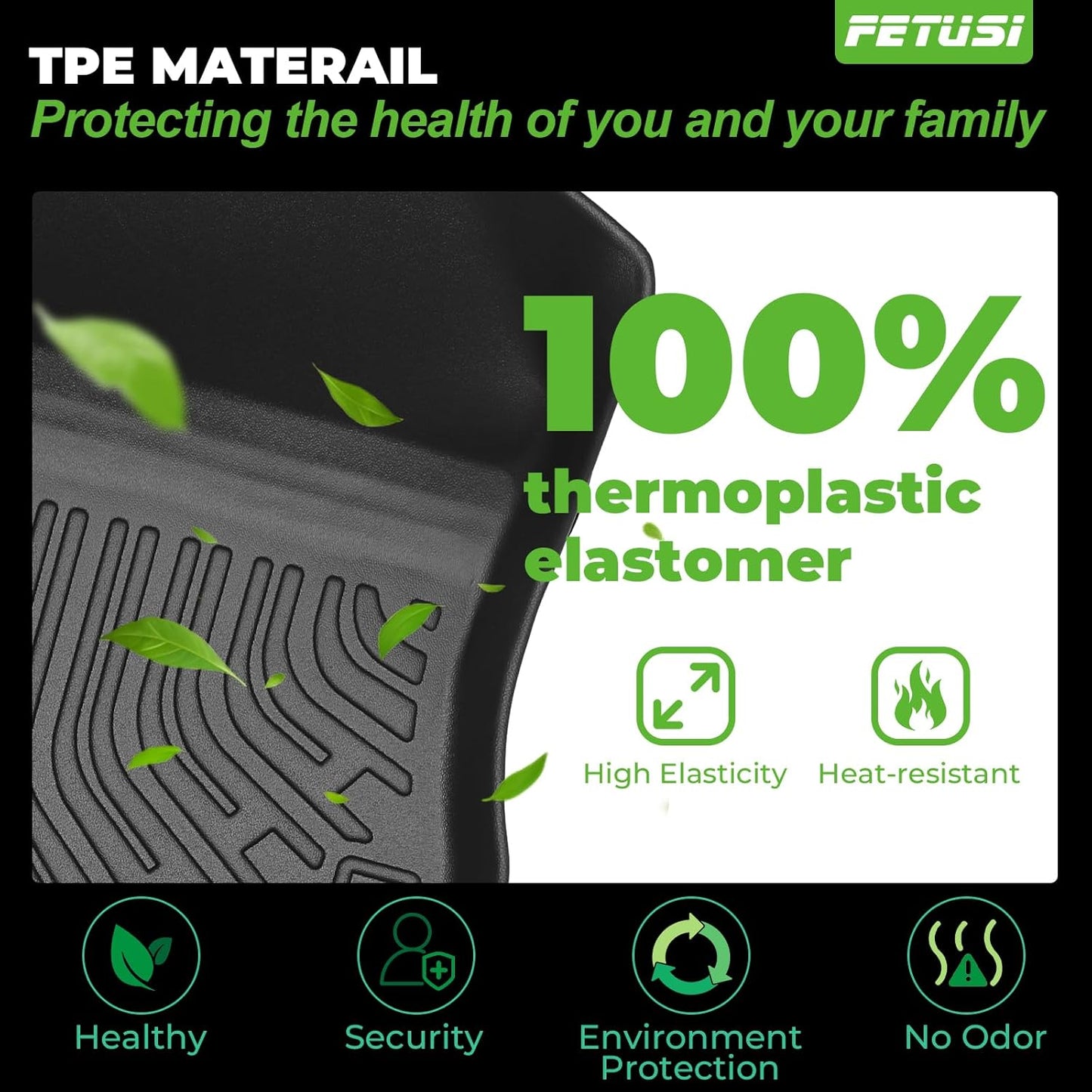 Floor Mats & Cargo Liner Custom Fit for Chevy Trax 2024 2025 Floor Mats & Cargo Liner with Backrest Mat Full Set All Weather Protection TPE for Chevy Trax Accessories