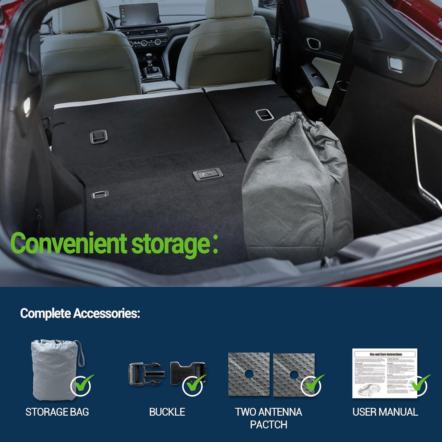 All Weather Waterproof Truck Cover, 7-Layer Non-Woven Cotton Truck Covers for Automobiles Car Snow Cover, Full Exterior Covers, Winter Rain Sun Sedan, Grey, Size Truck T3 241”-250”