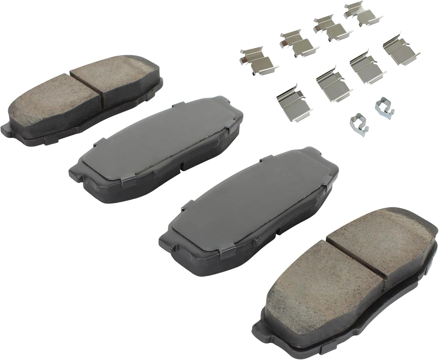Premium Ceramic Rear Brake Pads (1001-1304C) Compatible with Lexus LX570 2008-2021, Toyota Land Cruiser 2008-2021, Toyota Sequoia 2008-2022, Toyota Tundra 2007-2021