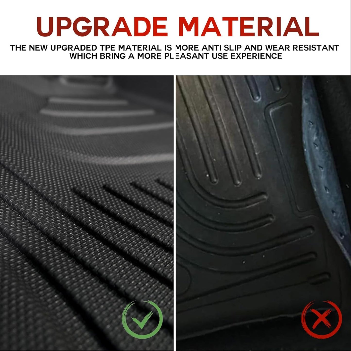 2025 HRV Floor Mats - Original Floor Mats Custom Fit for 2023 2024 2025 2026 Honda HRV & 2025 Acura ADX TPE Rubber Car Mats, All Weather Protection Floor Liners for HR-V Accessories 1st & 2nd Row