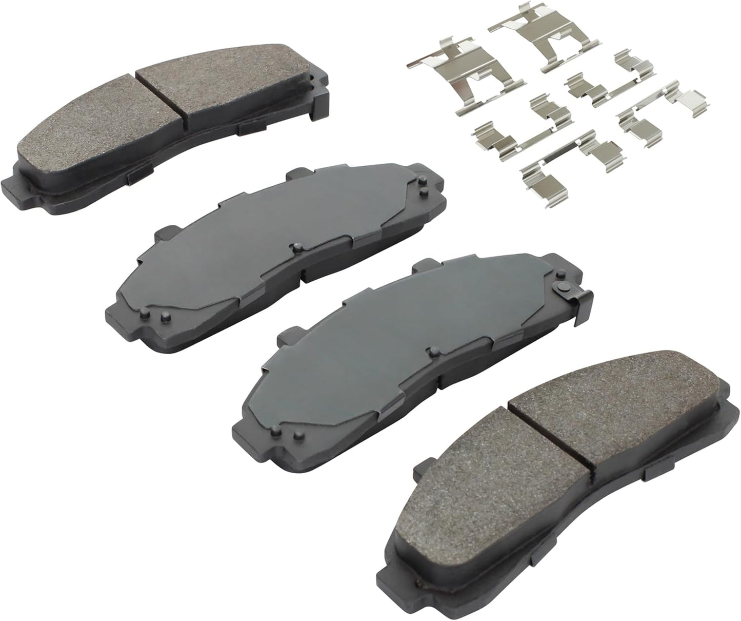 Premium Semi-Metallic Front Brake Pads (1001-0652M) Compatible with 1995-2002 Ford/Mazda/Mercury (B2300/B2500/B3000/B4000/Explorer/F-100 Ranger/Mountaineer/Ranger)