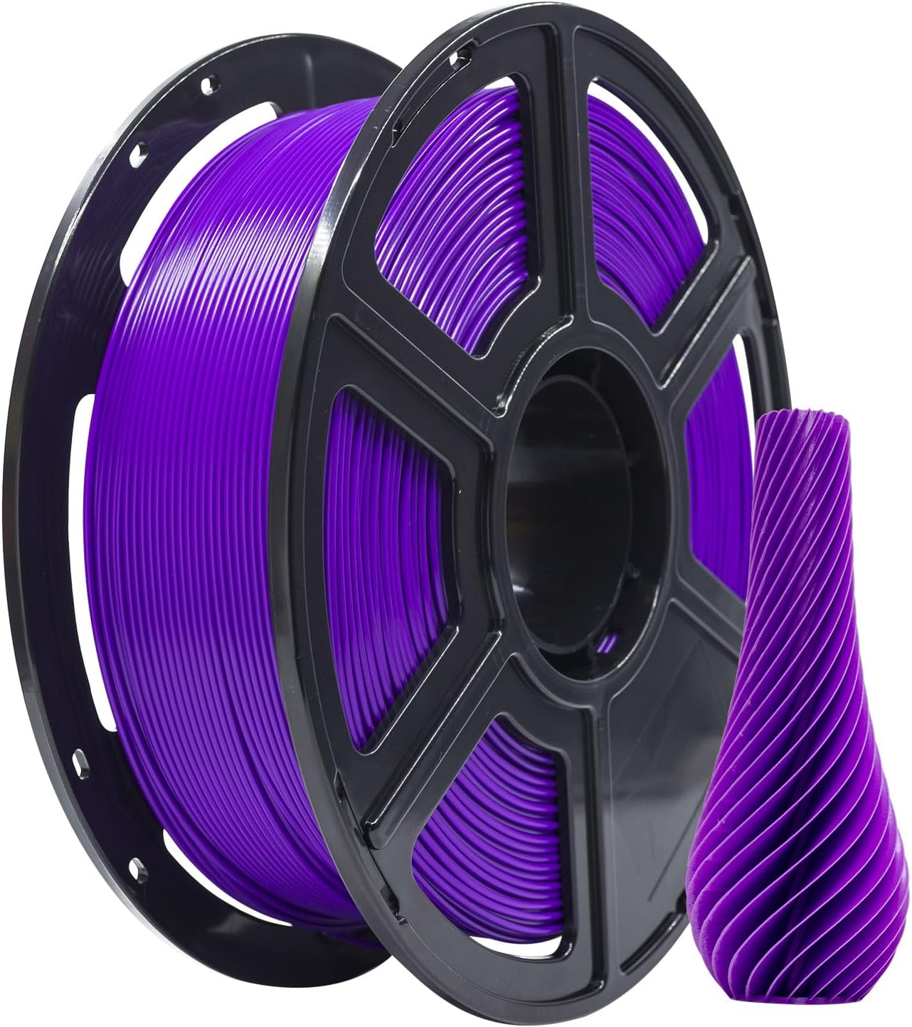 FLASHFORGE PLA Filament 1.75mm, 3D Printer Filament 1kg (2.2lbs) Spool, Dimensional Accuracy +/- 0.02mm, 3D Printing Filament Easy to Use and Fits for Most FDM 3D Printers (Purple)