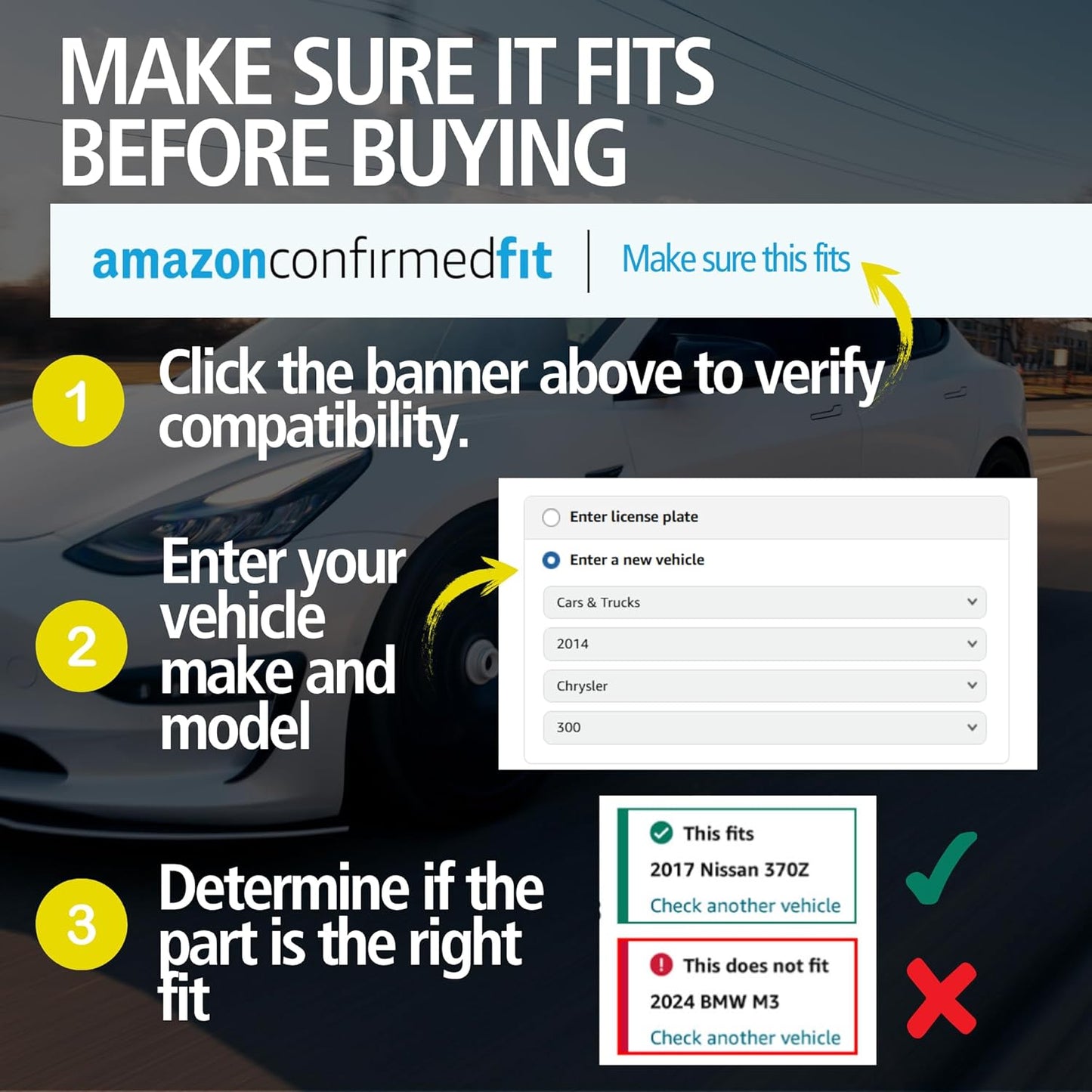 Premium Ceramic Front Brake Pads (1001-1118C) Compatible with 2006-2024 Lexus (GS200t/GS300/GS350/GS430/GS450h/GS460/IS200t/IS300/IS350/IS500/RC200t/RC300/RC350)