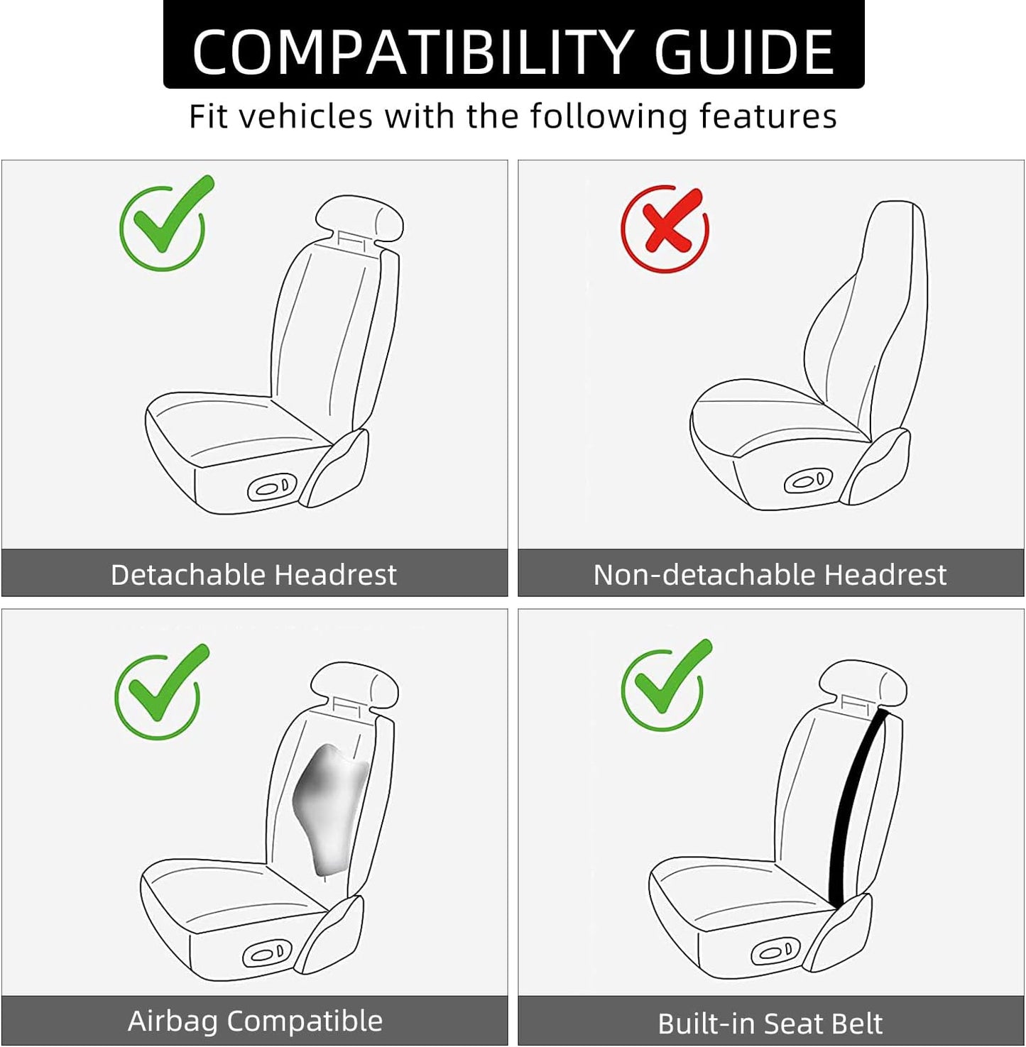 1 Pack Leather Front Car Seat Cover, Universal Sideless Car Seat Protector with Storage Pocket and Seat Belt Pad, Waterproof Automotive Seat Cover Cars Trucks SUV(Pink)