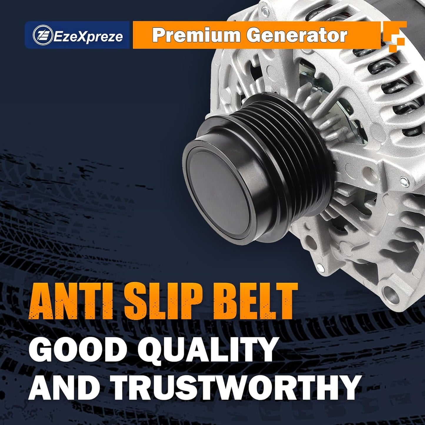 EZEXPREZE Alternator Fit for 2014-18 GMC Sierra and Chevy Silverado 1500, 2015-20 Chevy Suburban Tahoe GMC Yukon Cadillac Escalade - Replaces for 22949467 1042106870 84143540 170 Amp 12V