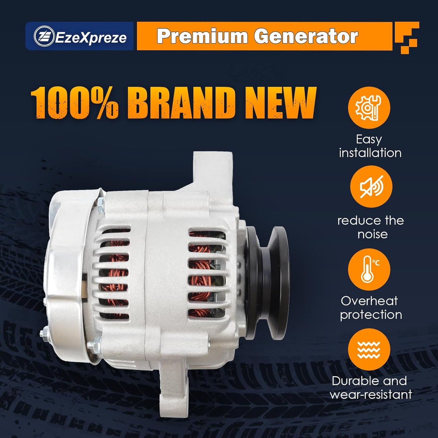 Ezexpreze New Alternator Compatible With Daihatsu Core Hijet Van OE#27060-87201 16241-64010 16241-64011 100211-1640 100211-1650 100211-1680 100211-4450 100211-4660 100211-4690