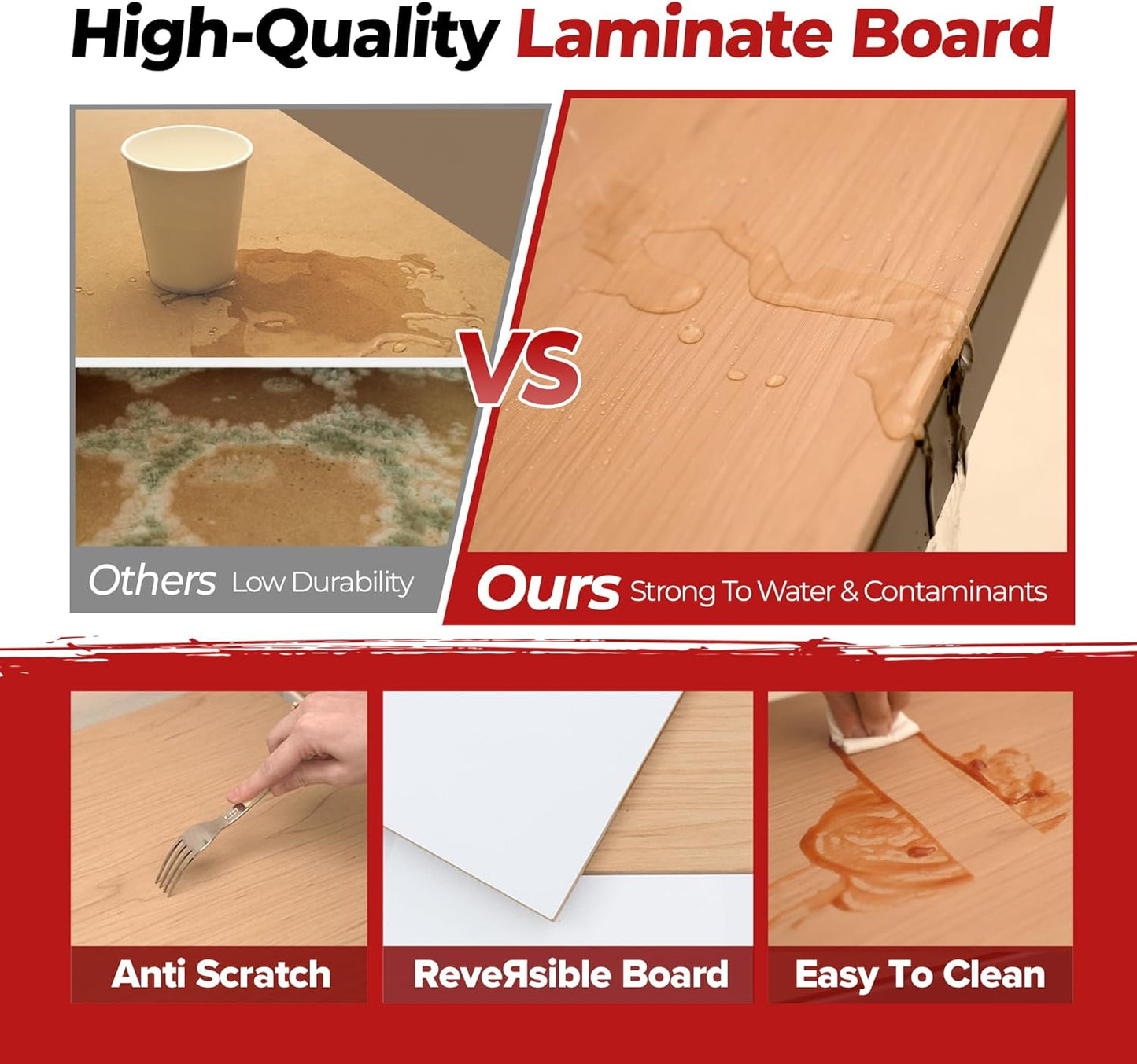 HOMEDANT 5 Tier Laminated Boltless Heavy Duty Garage Storage Adjustable Wide Size Metal Shelving Unit Utility Rack Shelves Organization Multipurpose Shelf Shed Warehouse 47.7"W x 18.2"D x 71.3"H 4Pack