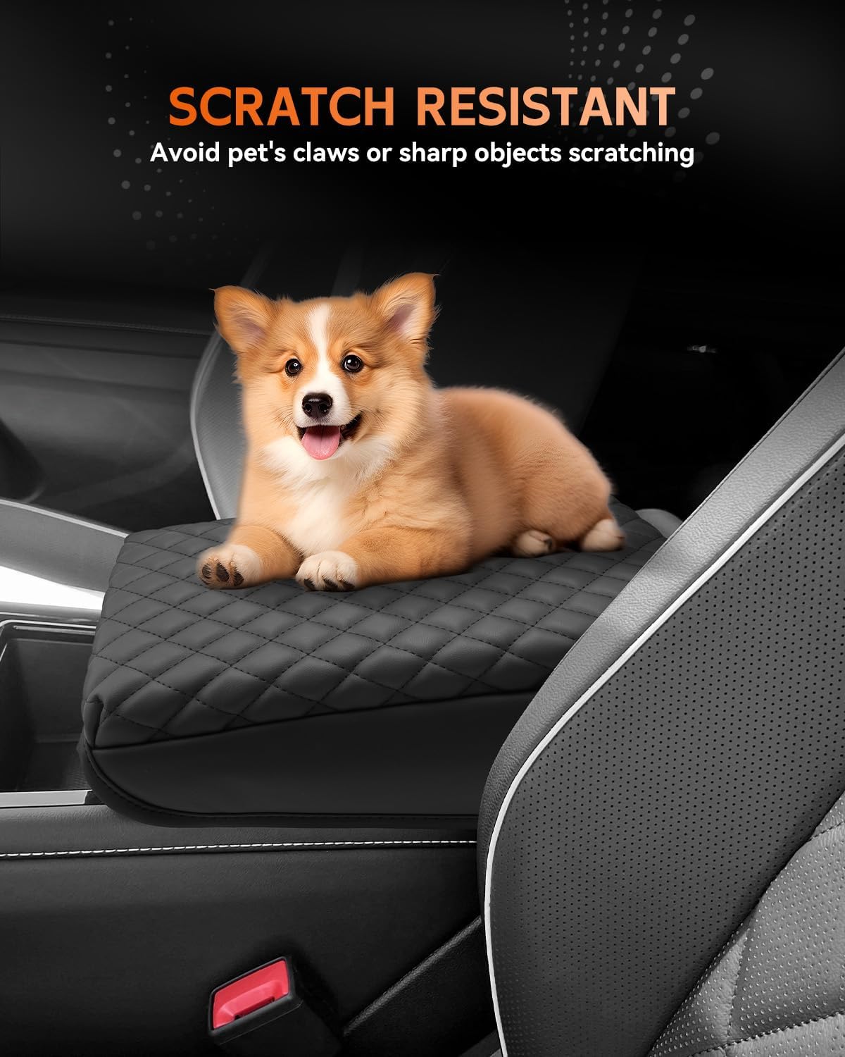 CDEFG for Volkswagen Atlas 2024 2025 Center Console Cover Armrest Box Cover for VW Atlas (SE, Peak Edition, SEL, Cross Sport, SEL Premium R-Line) Accessories Console Arm Rest Protector