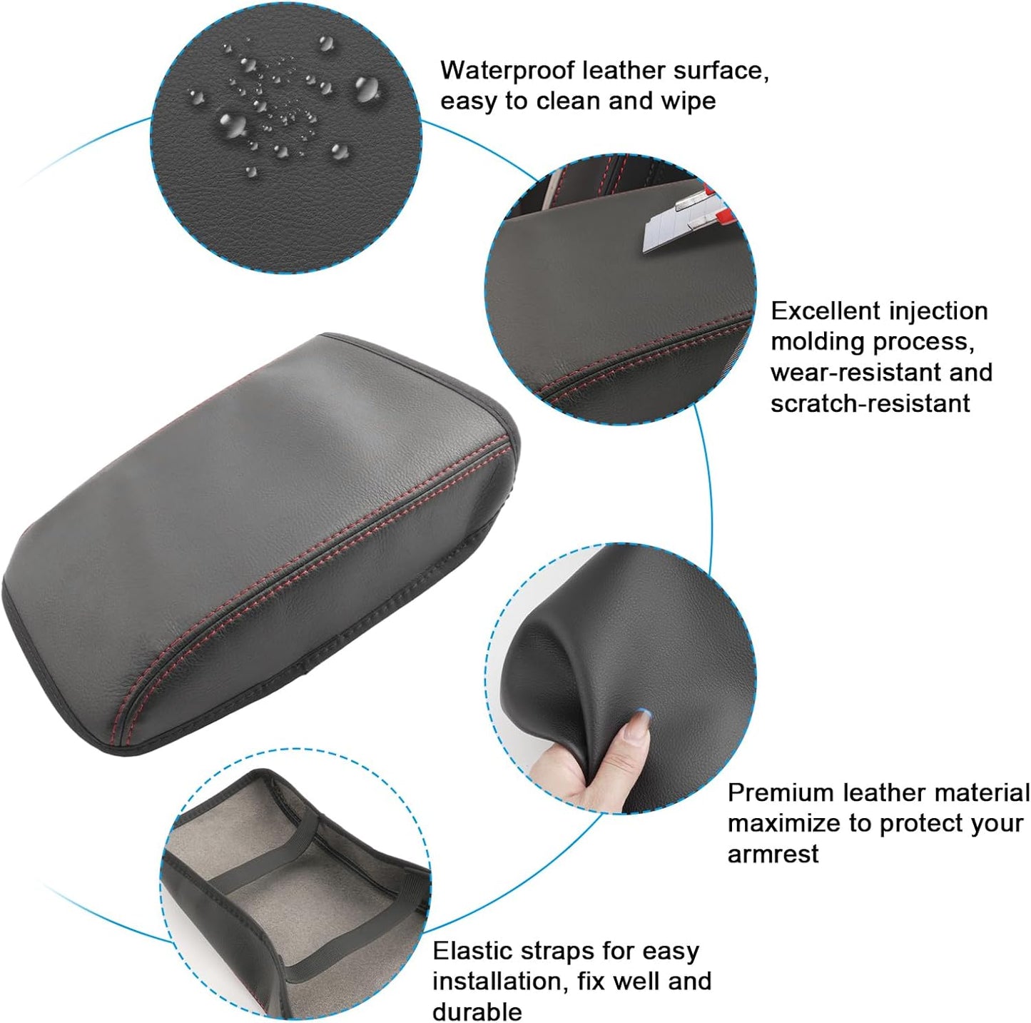 SXCY for 2022-2025 Subaru WRX Armrest Cover [Thin Cover] 2024 2025 WRX Center Console Cover for 2024 2025 Subaru WRX Console Cover 2024 2025 WRX Accessories [6-Speed Manual Gearbox Only]