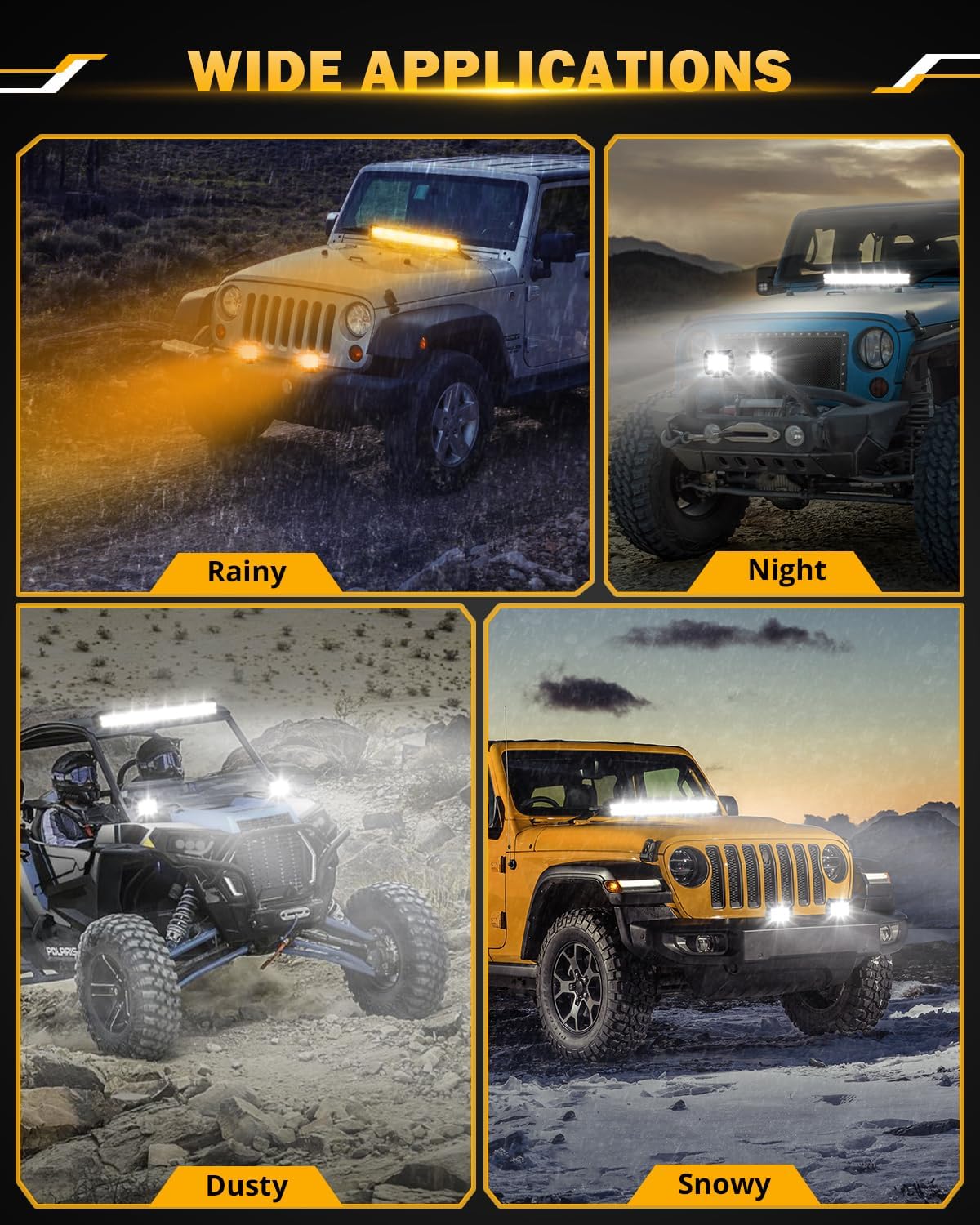 Auxbeam 30 Inch 180W LED Light Bar, 6 Modes Spot Flood Combo Offroad Lighting Amber White Strobe Fog Light, Memory Reset Function Waterproof Driving Work Light with 10FT Wiring Harness Kit