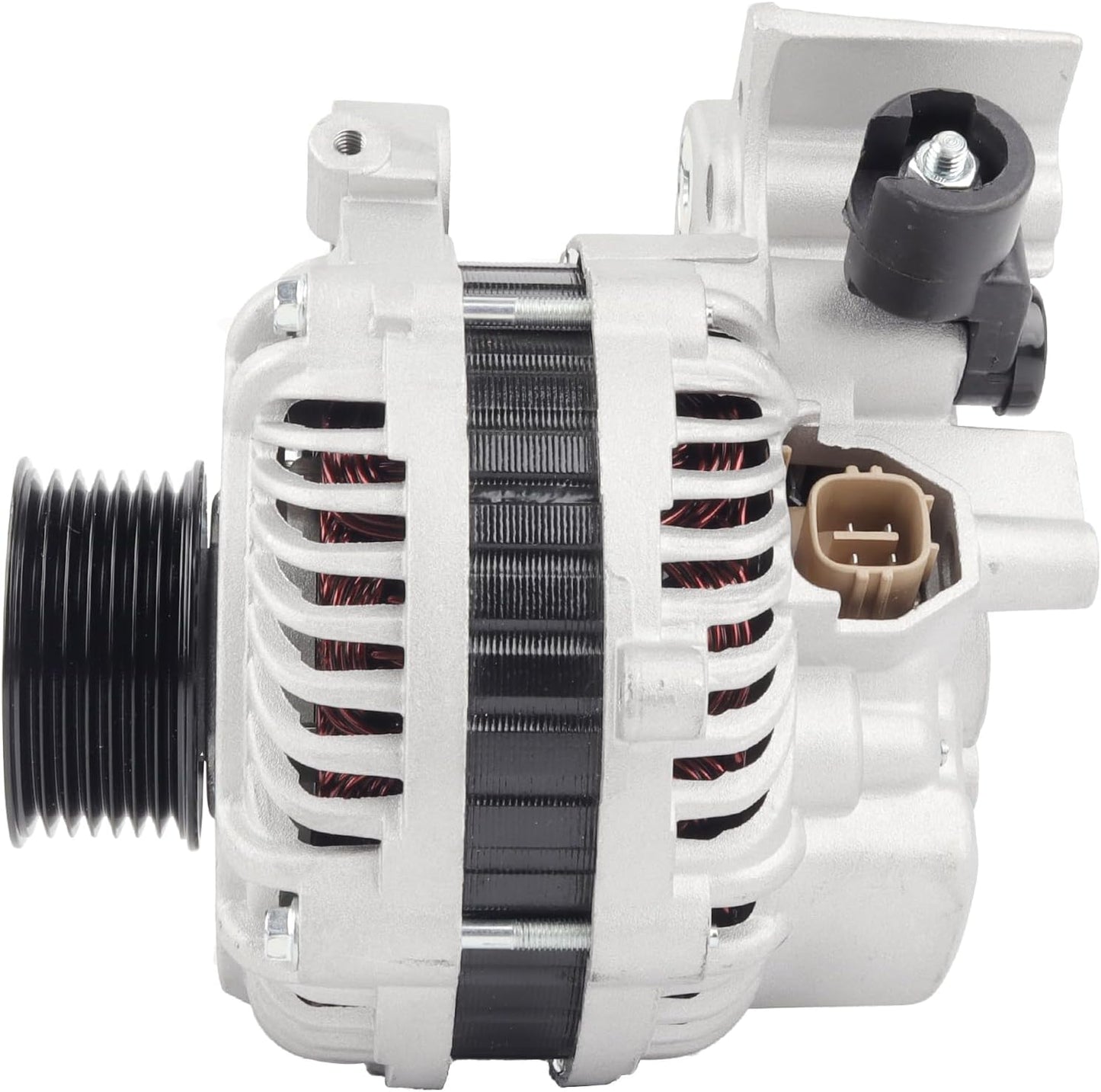 Ezexpreze Alternator 11176N Replacement for 2006-2011 Honda Civic L4 1.8L, 7-Groove Pulley, 80A 12V, OE#11176 31100RNAA01 31100RNAA01RM 31100RNAA012M2 AHGA67 A002TC1391 SB347 LRA3157