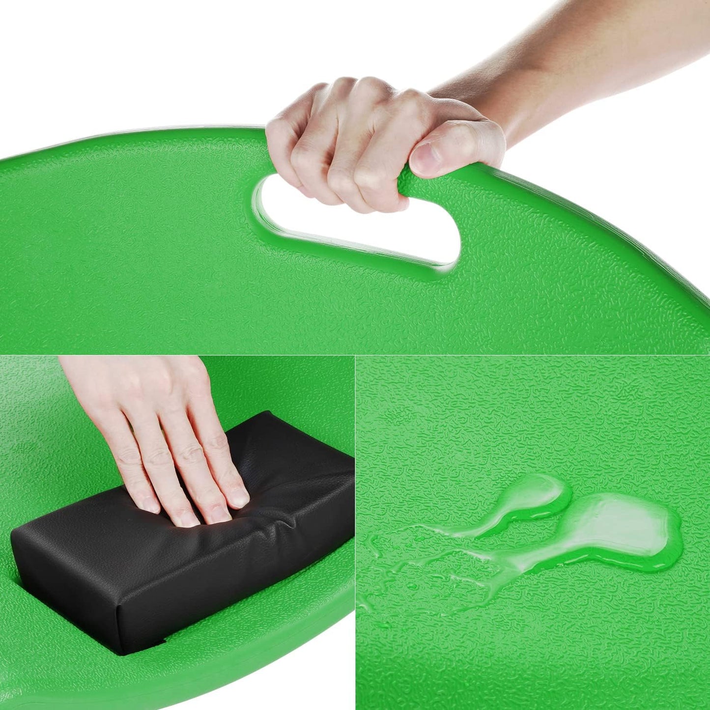 DNA MOTORING TOOLS-00240 48 Inches Heavy-Duty Low-Profile Roller Automotive Creeper with Padded Headrest, Green