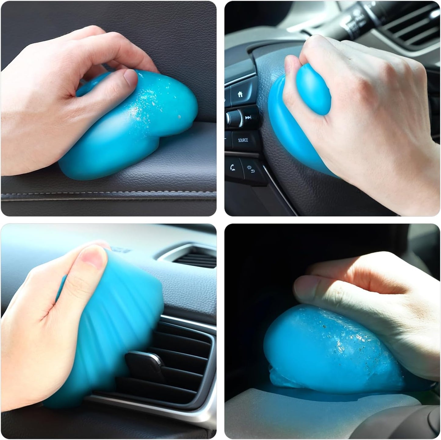 DNA MOTORING Car Cleaning Gels Auto Detailing Tools Cleaning Putty Car Interior Cleaner, Car Jelly Cleaner, Keyboard Cleaner, Car Cleaning Supplies Car Gifts for Men Women, Blue, TOOLS-00151
