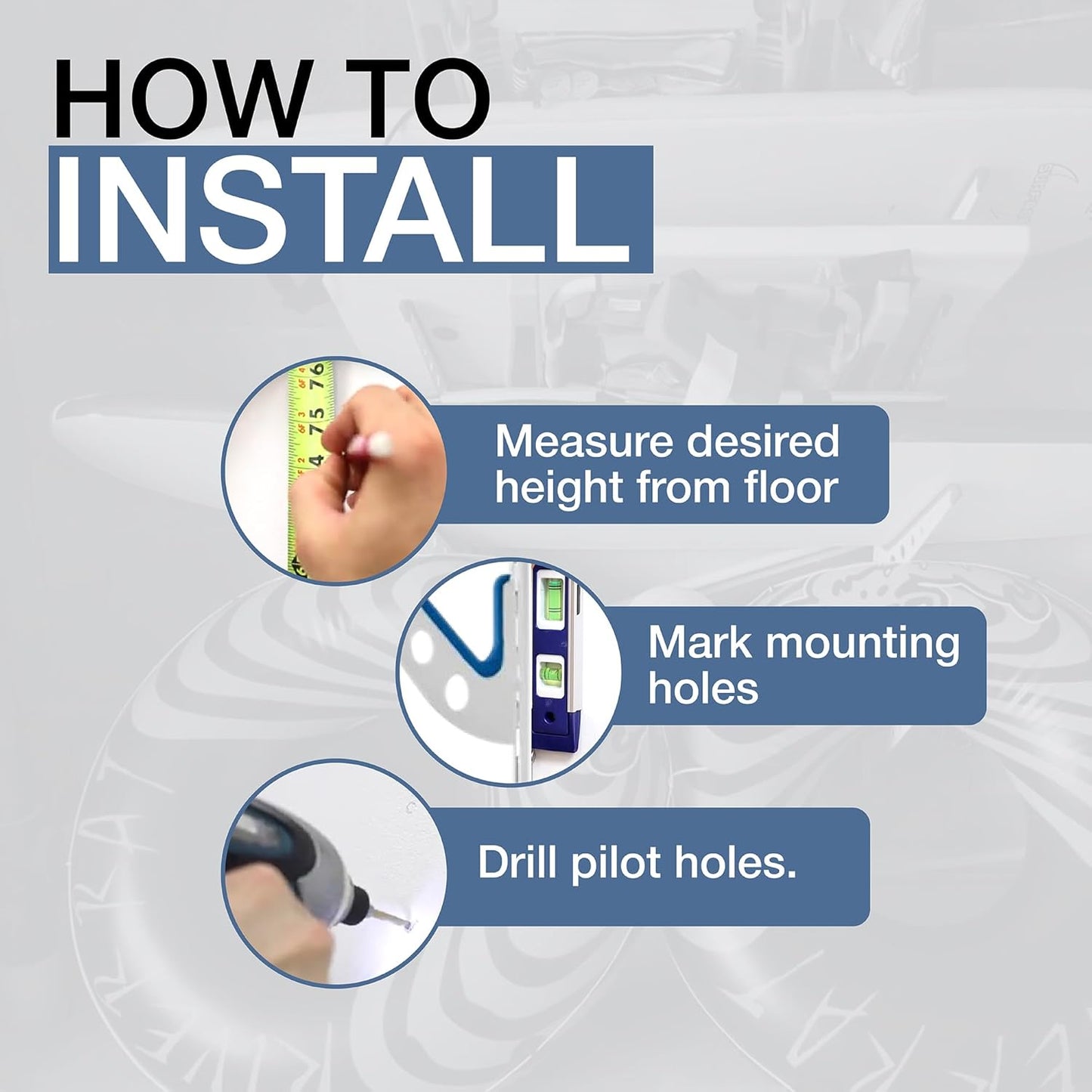 StoreYourBoard Beach Chair and Umbrella Wall Storage Rack, Metal Adjustable 4 Level Beach Gear Hanger, Garage and Home Organizer