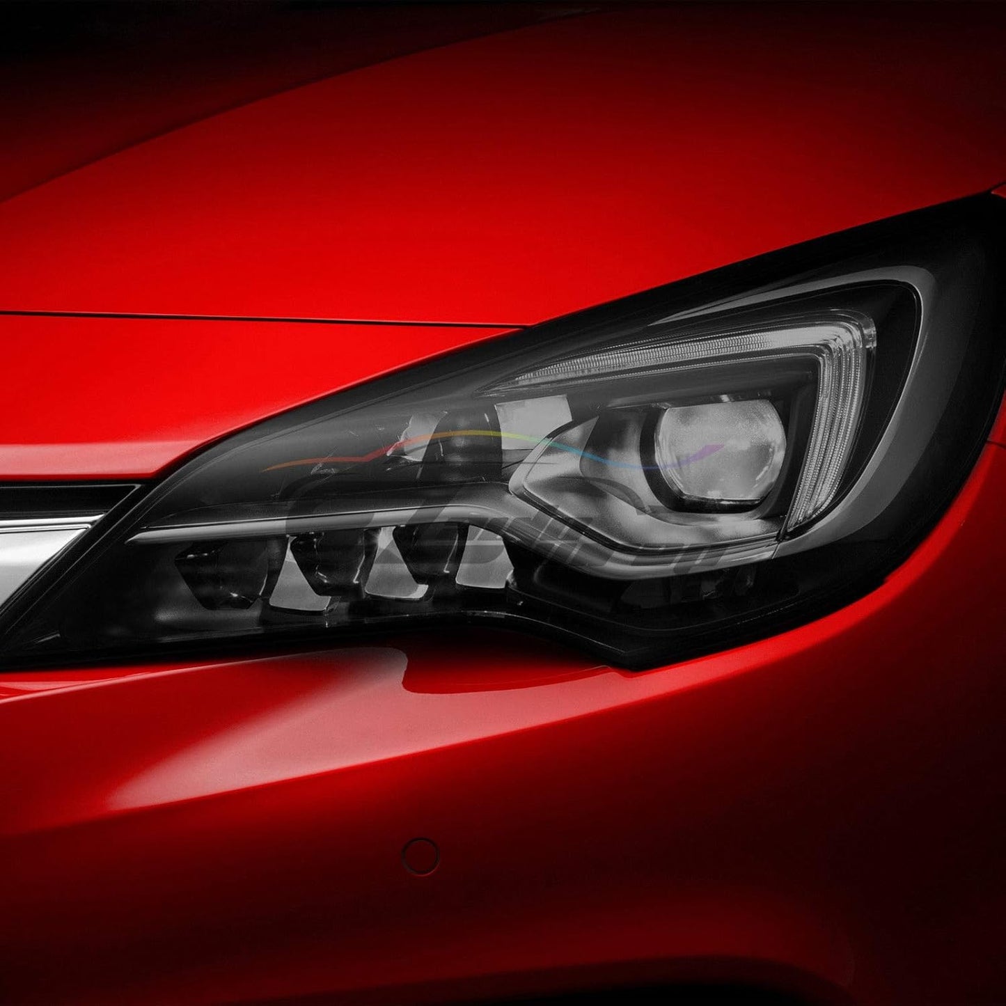 EZAUTO WRAP Free Tool Kit 12"x48" (1FT x 4FT) Glossy Medium Black Smoke Headlight Taillight Fog Light Side Marker Vinyl Tint Film Self Adhesive