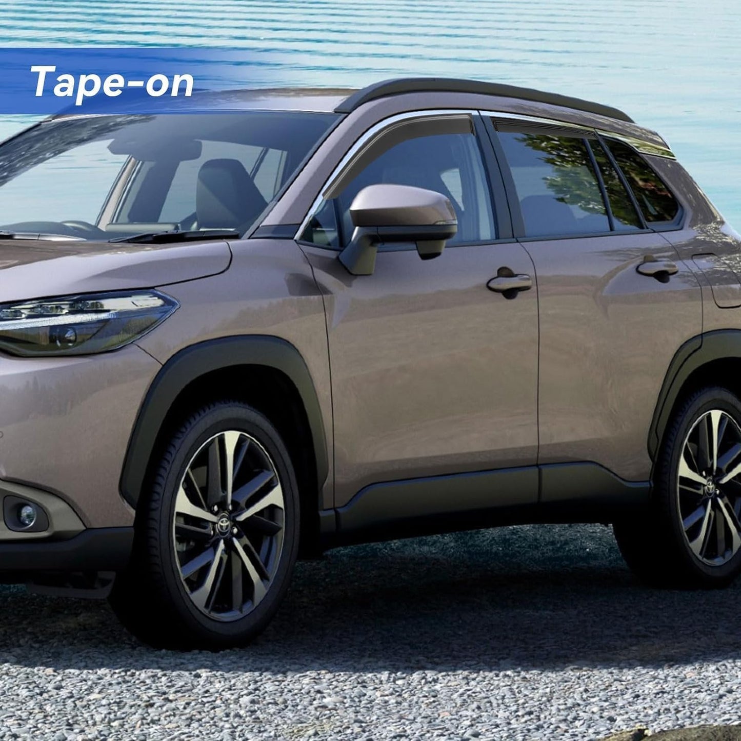 Window Visors Rain Guards for 2022 2023 2024 2025 Toyota Corolla Cross, Out-Channel Window Vent Wind Deflectors Visors Shades for 22 23 24 25 Corolla Cross L LE XLE