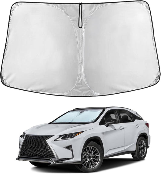 Econour Windshield Sun Shade for 2023-2025 Lexus RX 350 450h Accessories Sunshade Window Sun Visor Protector Foldable Blocks UV Rays Keep Your Car Cooler