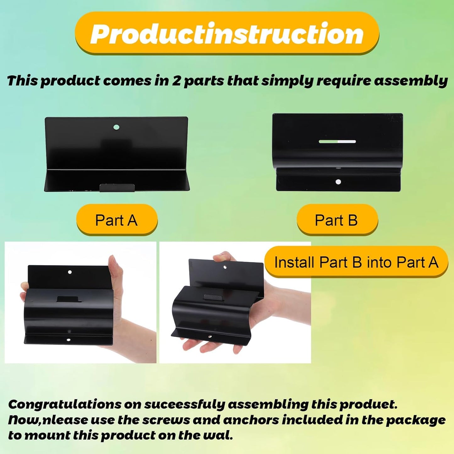 Heavy-Duty Ladder Hanger-Wall Mount Ladder Hooks for Ladder Storage-Wheelbarrow Hangers for Garage Wall-4 Pack(4 P)