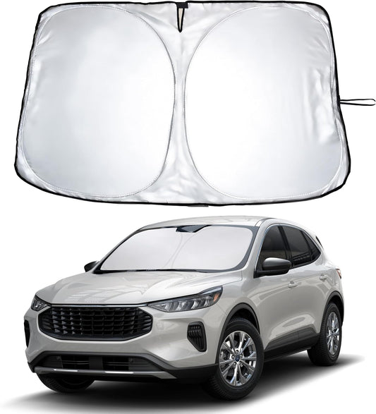 Econour Windshield Sun Shade for 2020-2025 Ford Escape Sunshade Foldable Window Sun Visor Protector Blocks UV Rays Keep Your Car Cooler