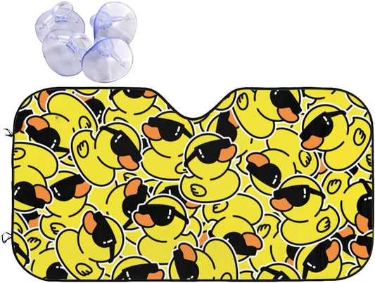 Duck Car Windshield Sunshade Front Window Sun Visor Protector Foldable Shield Cover for Truck SUV